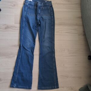 GAP Women's Long Flare Jeans in Blue